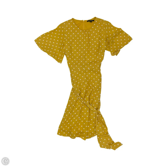 Dress Party Short By Banana Republic In Yellow, Size: 6