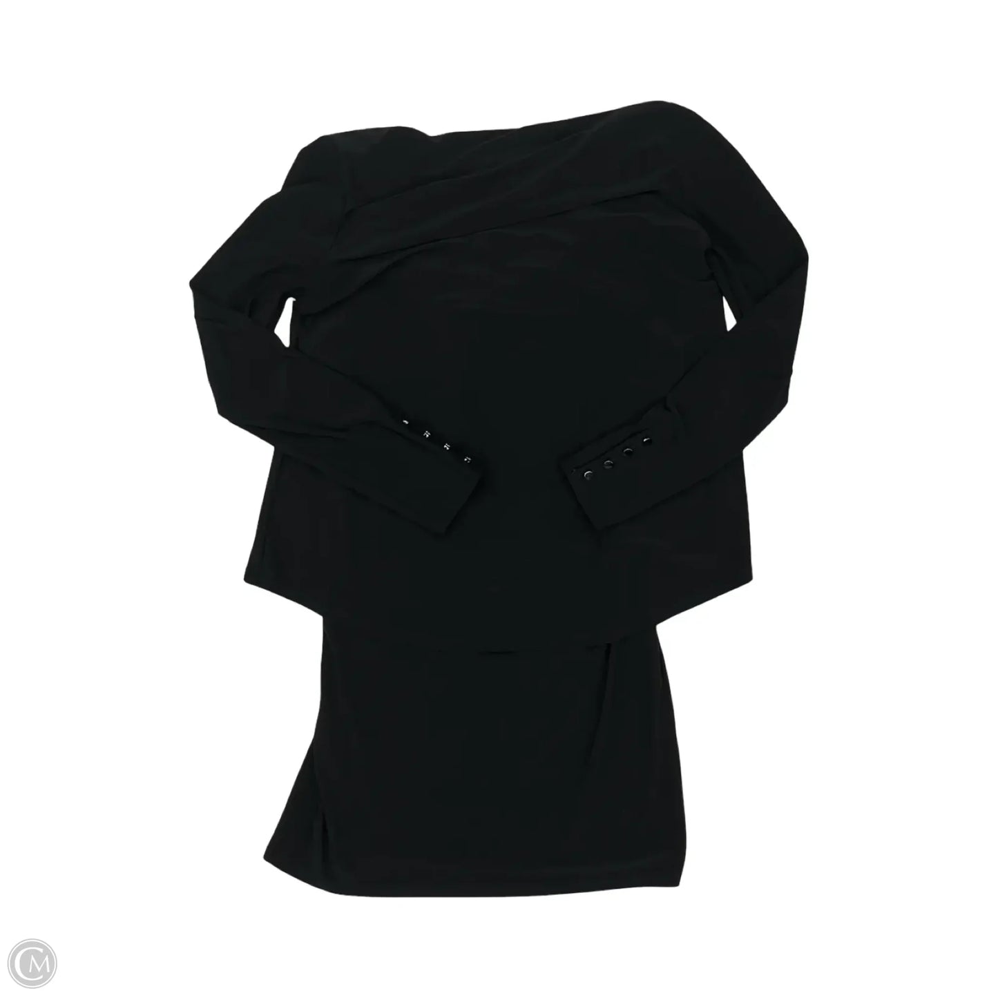 Tunic Long Sleeve By White House Black Market In Black, Size: S