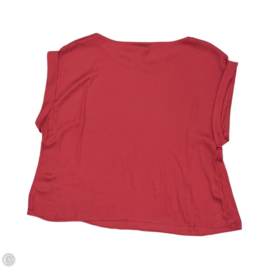 Blouse Short Sleeve By Nine West Apparel In Red, Size: 2x