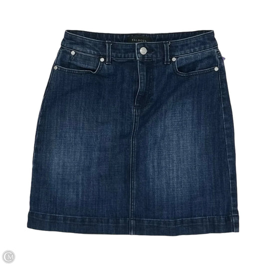 Skirt Mini & Short By Talbots In Blue Denim, Size: 2