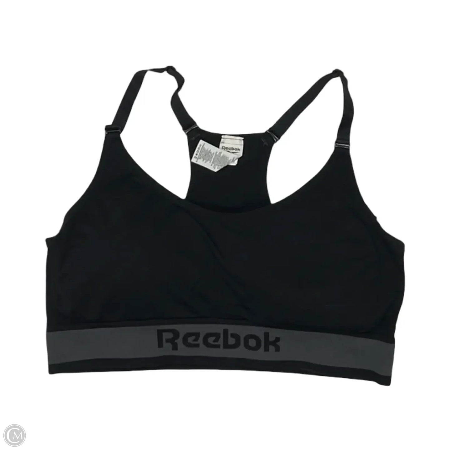 Athletic Bra By Reebok In Black, Size: Xl