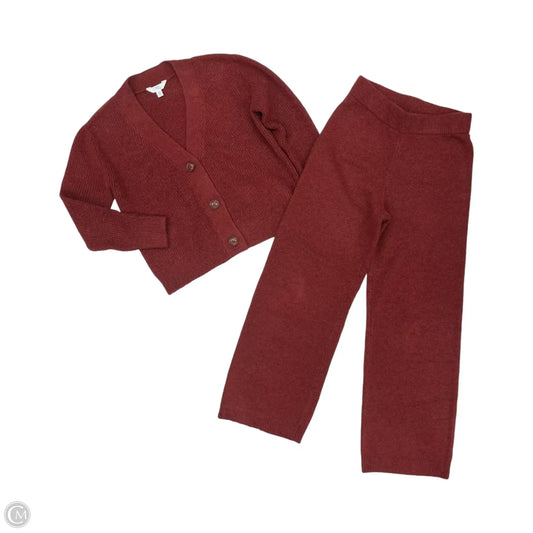 Lounge Set Pants By Time And Tru In Red, Size: Xs