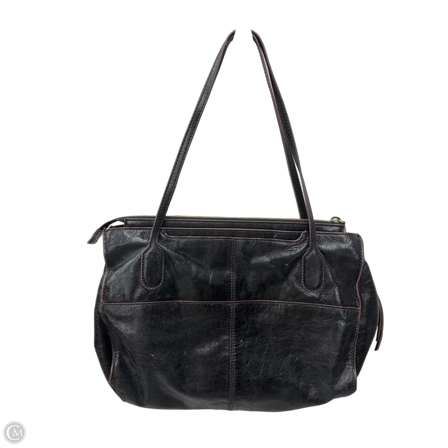 Handbag Leather By Hobo Intl, Size: Medium