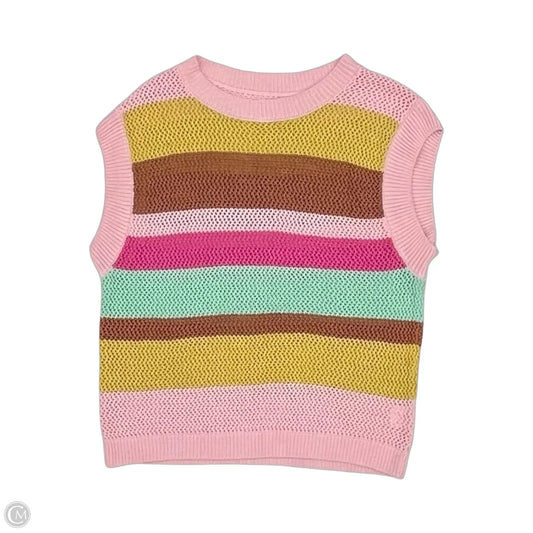 Sweater Short Sleeve By Cme In Multi-colored, Size: S