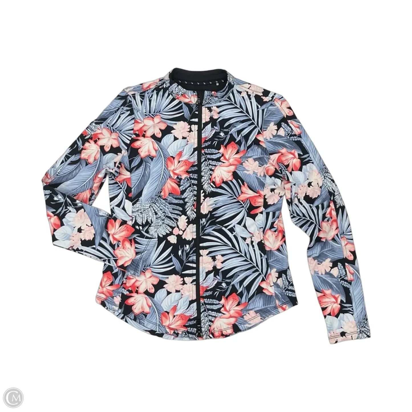 Athletic Jacket By Tommy Bahama In Floral Print, Size: Xxl