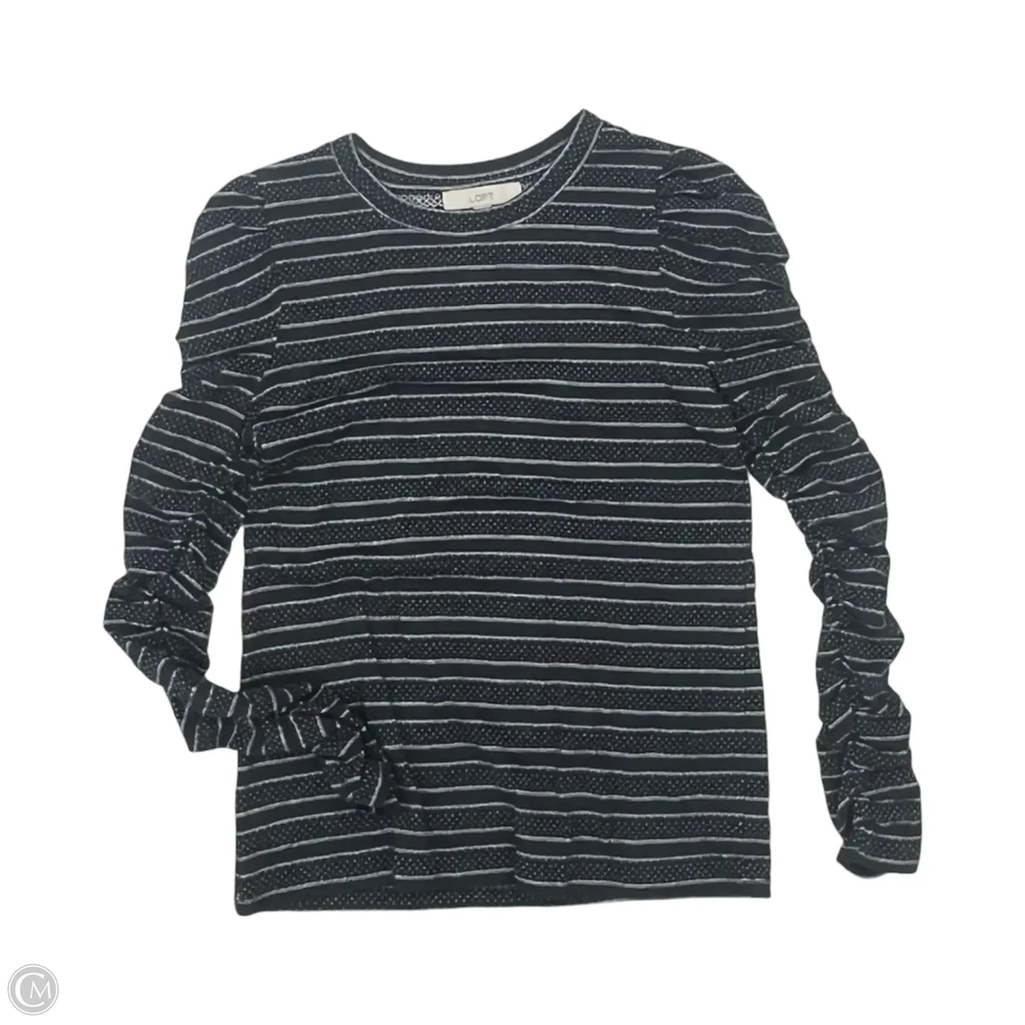 Top Long Sleeve By Loft In Blue, Size: M