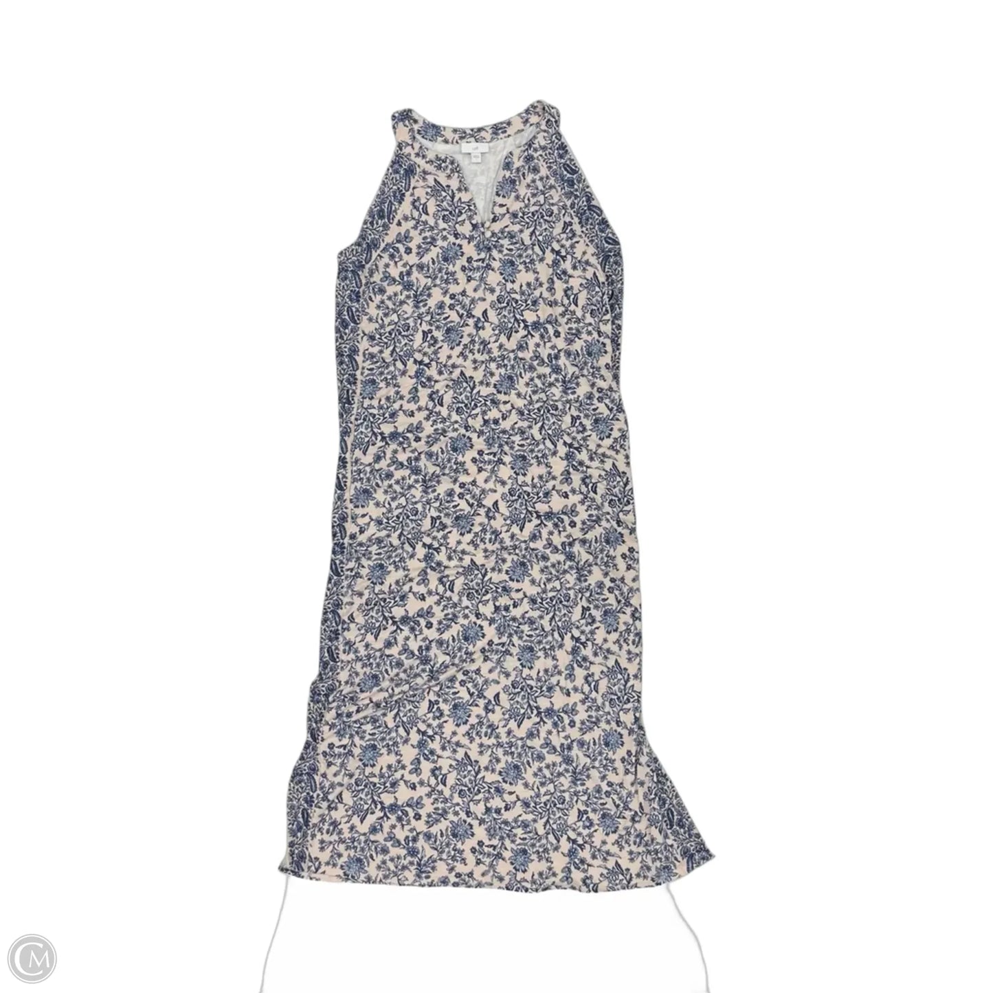 Dress Casual Maxi By J. Jill In Blue & Pink, Size: L
