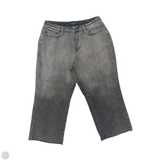 Jeans Cropped By Judy Blue In Black Denim, Size: 18w
