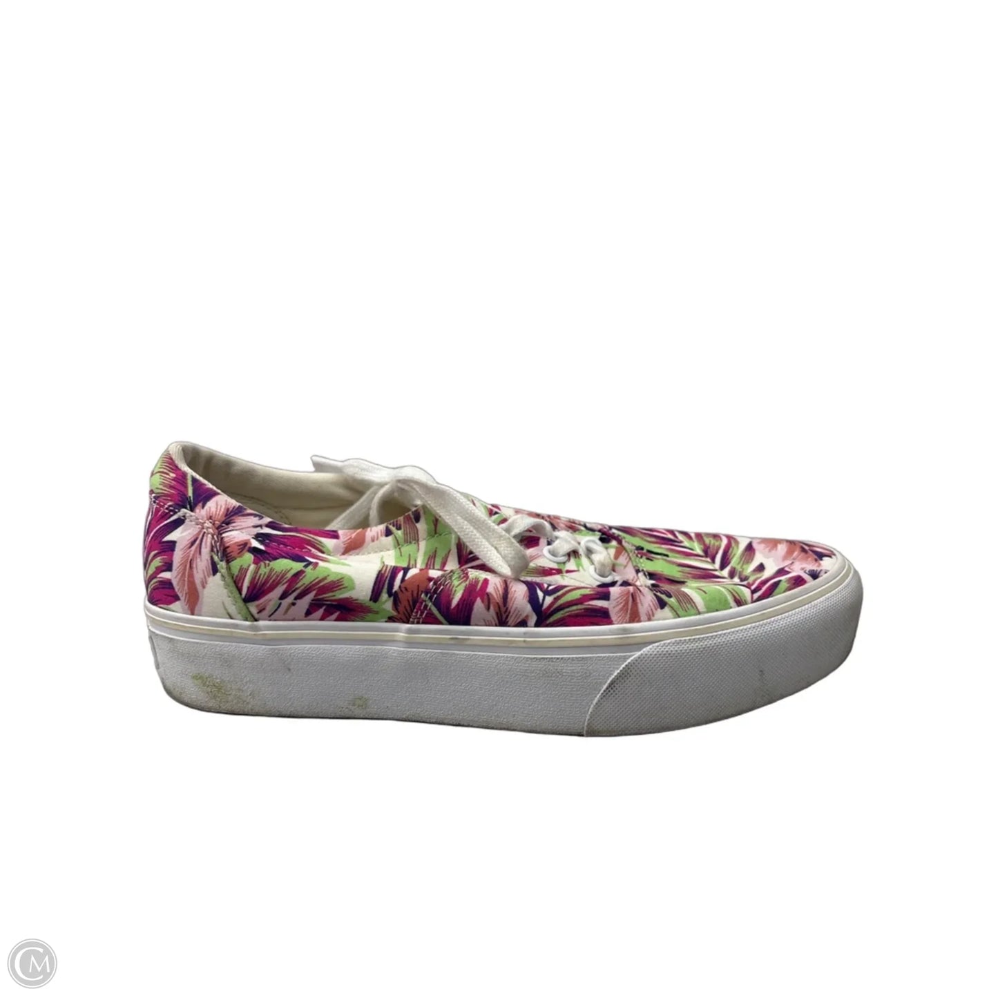 Shoes Sneakers By Vans In Green & Purple, Size: 9.5