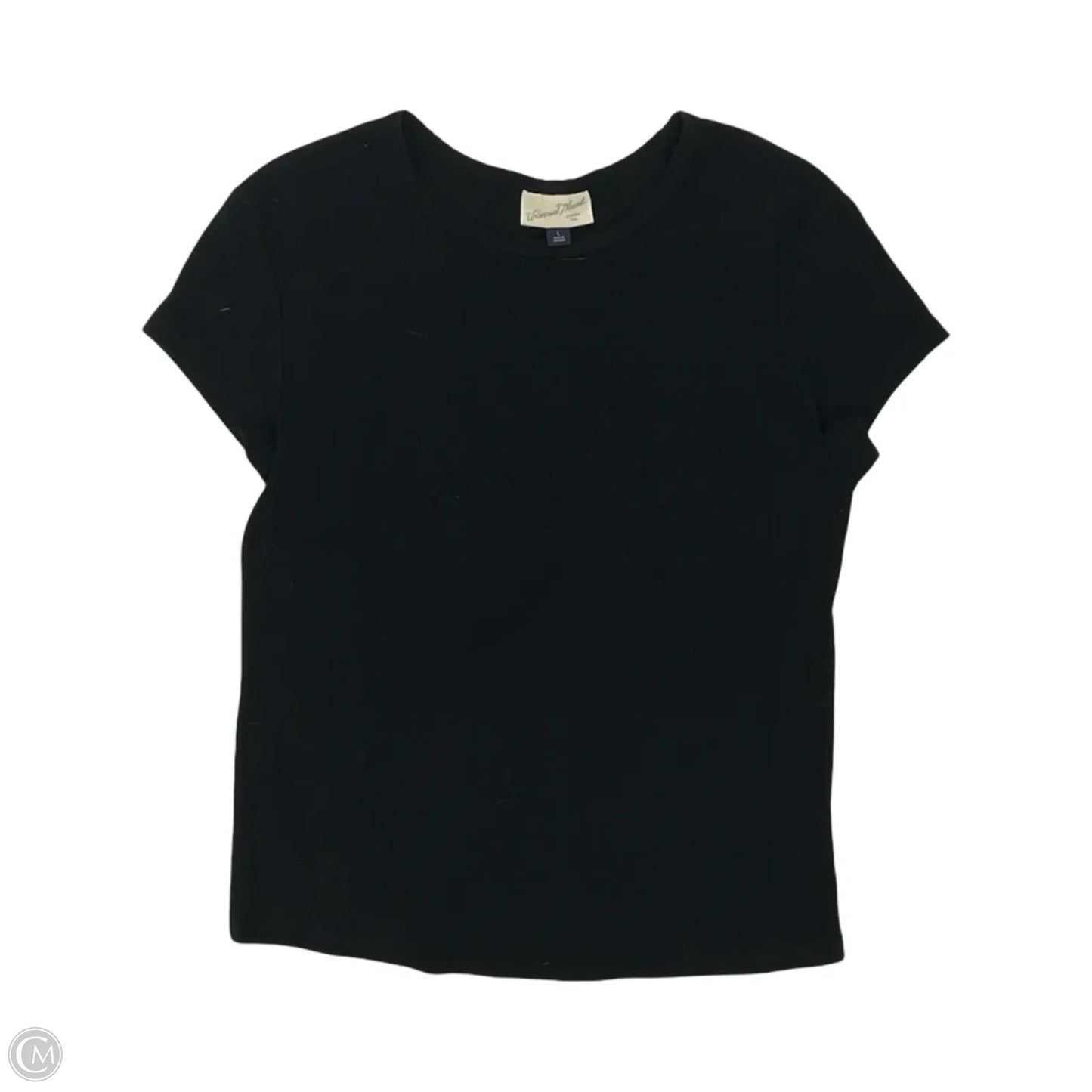 Top Short Sleeve By Universal Thread In Black, Size: L