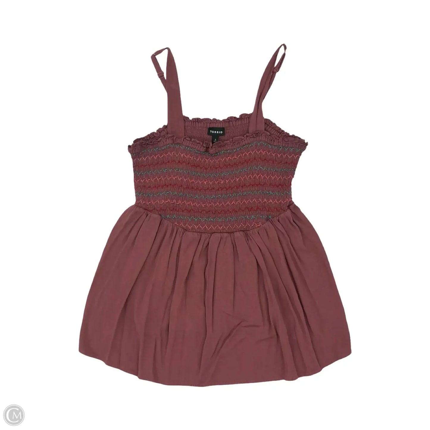Top Sleeveless By Torrid In Pink, Size: 2x