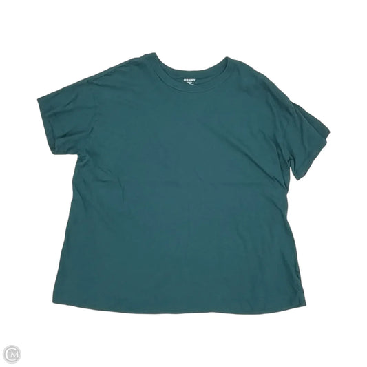 Top Short Sleeve Basic By Old Navy In Teal, Size: Xxl
