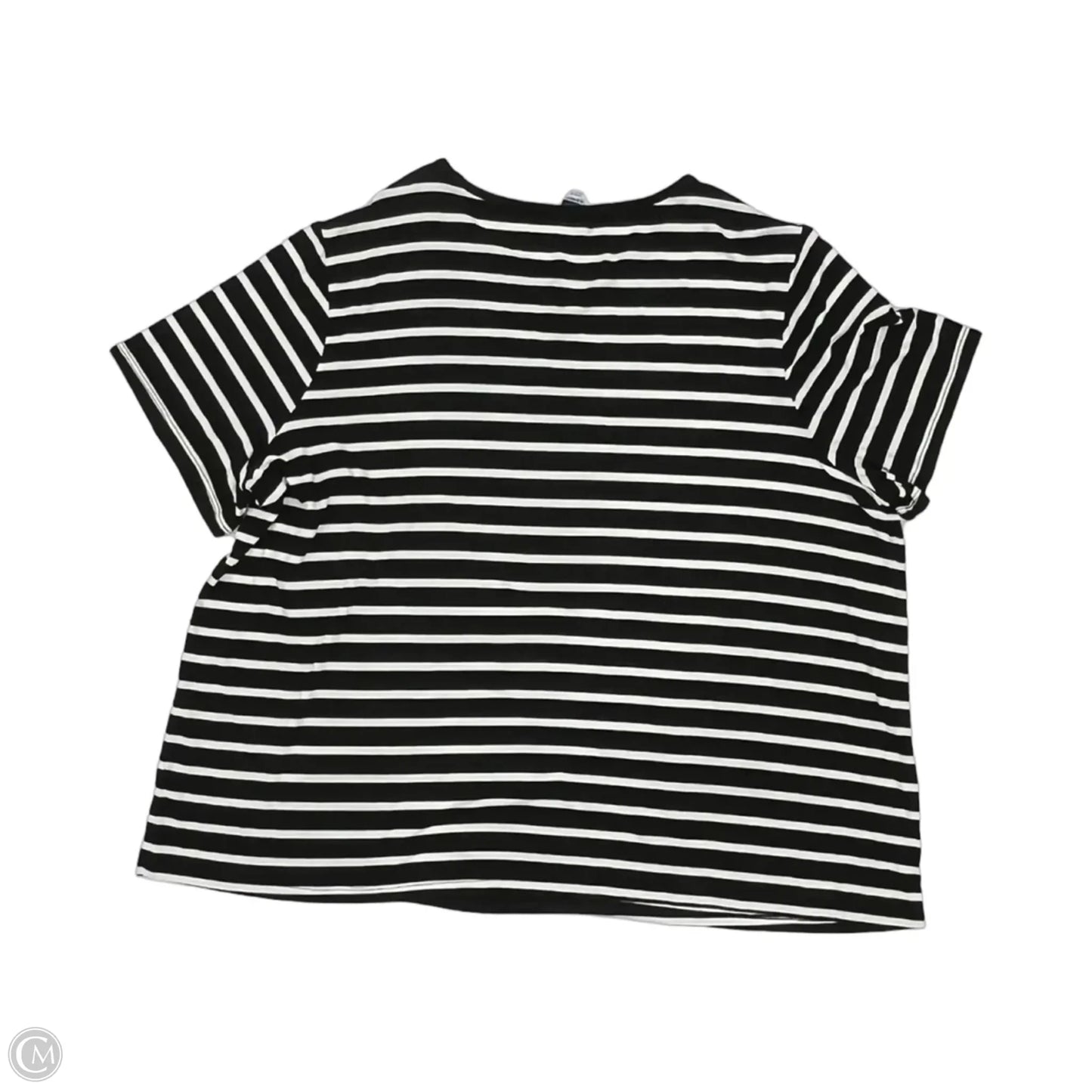 Top Short Sleeve By Old Navy In Black & White, Size: Xxl