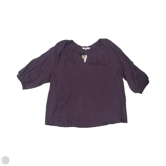 Blouse 3/4 Sleeve By Rose And Olive In Purple, Size: 2x