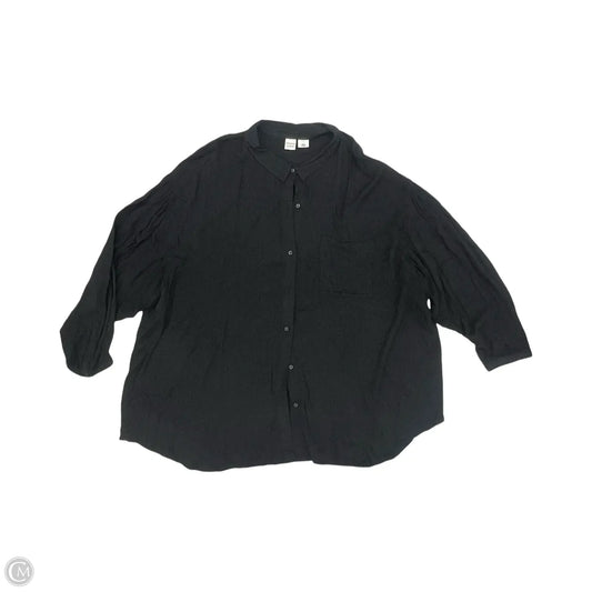 Blouse Long Sleeve By Melrose And Market In Black, Size: 3x
