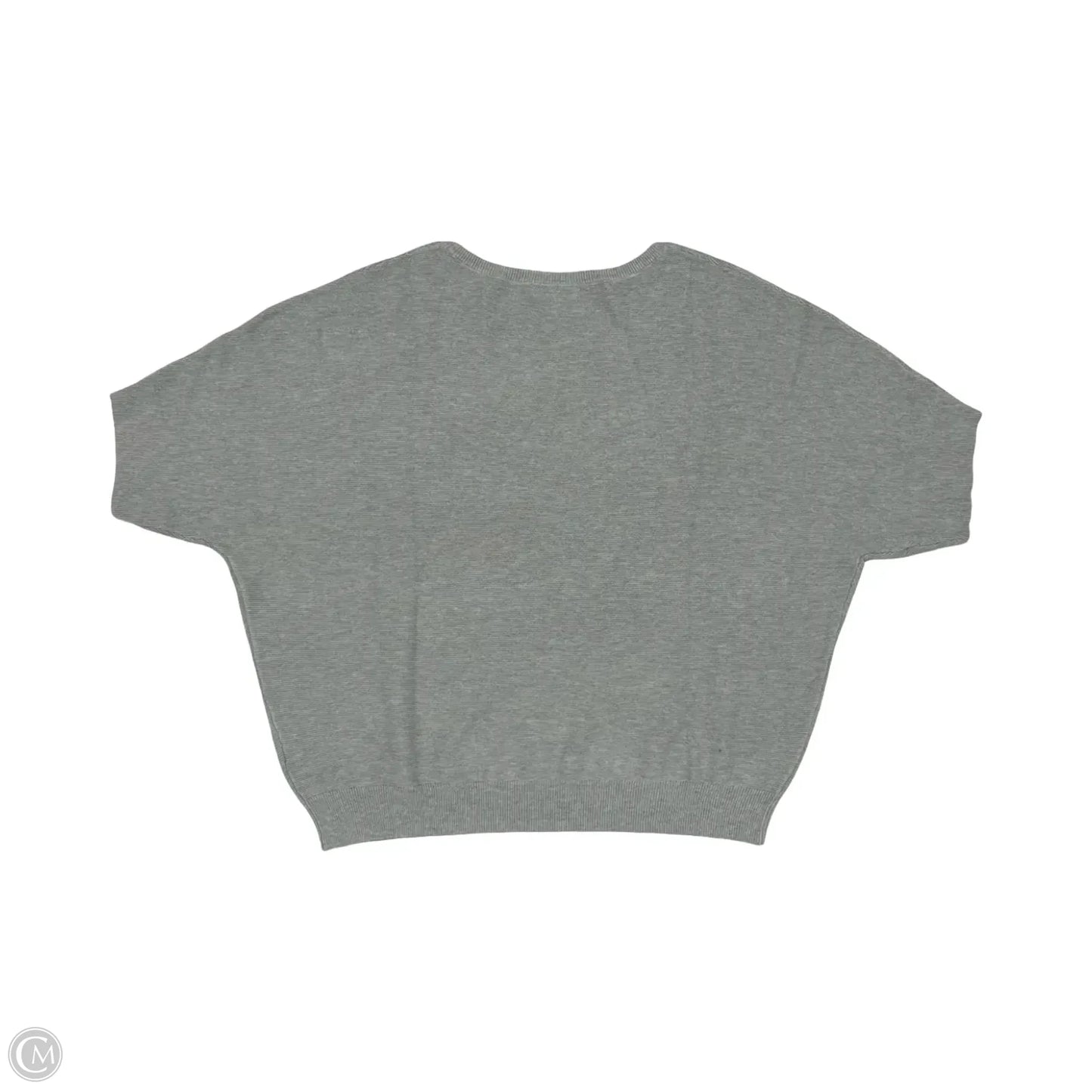 Sweater Short Sleeve By Quince In Grey, Size: L