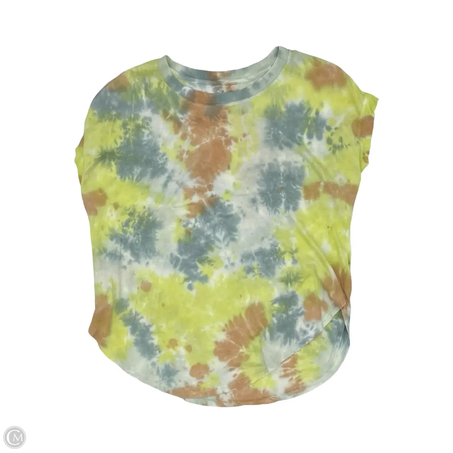 Top Short Sleeve By Lou And Grey In Tie Dye Print, Size: S