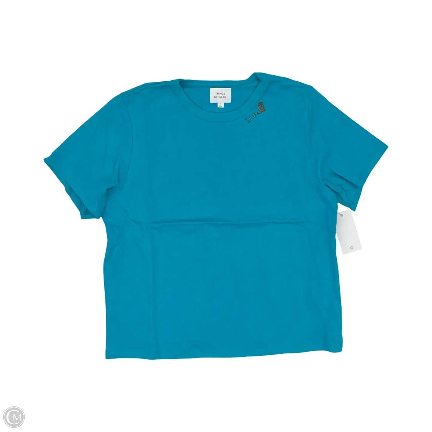 Top Short Sleeve By Clothes Mentor In Teal, Size: L