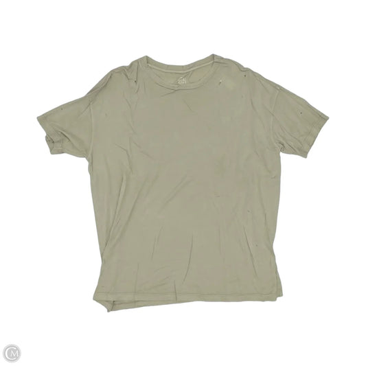 Top Short Sleeve By Aerie In Tan, Size: L