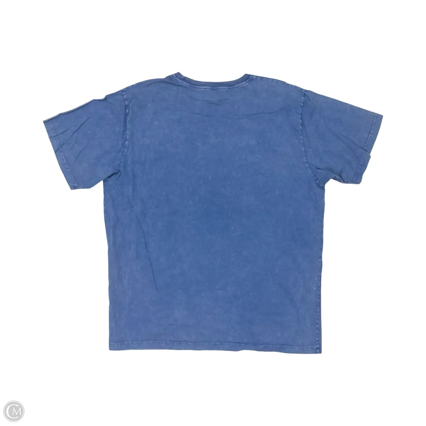 Top Short Sleeve By Zutter In Blue, Size: L