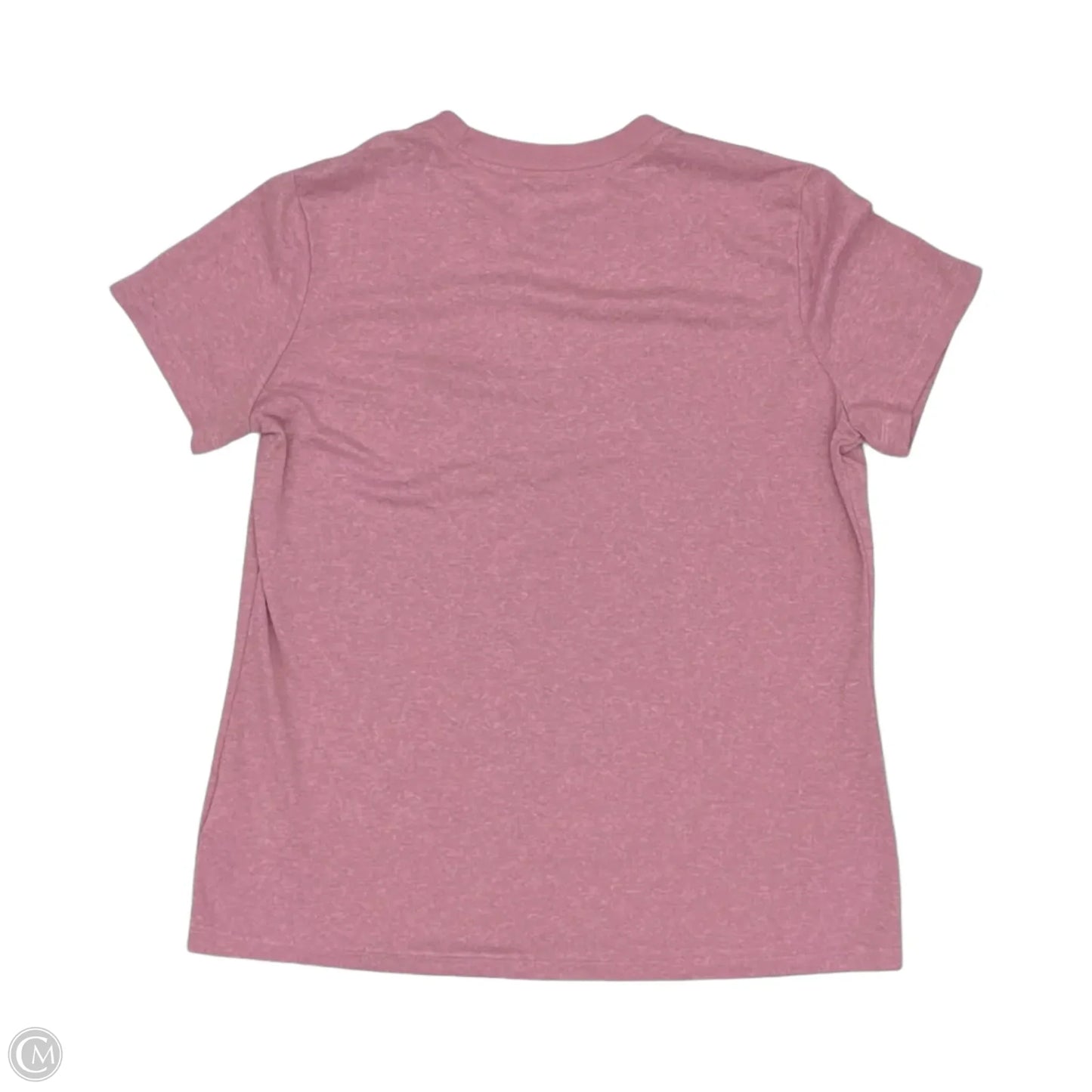 Athletic Top Short Sleeve By Nike Apparel In Pink, Size: L