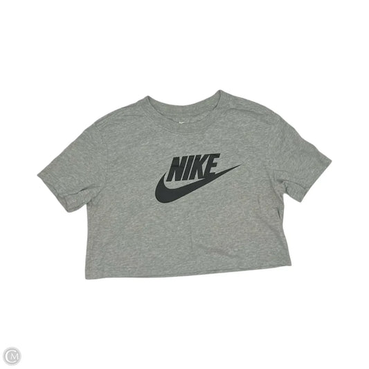 Athletic Top Short Sleeve By Nike Apparel In Grey, Size: Xs