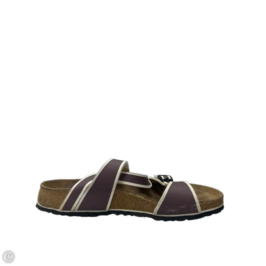 Sandals Flats By Birkenstock In Brown, Size: 11
