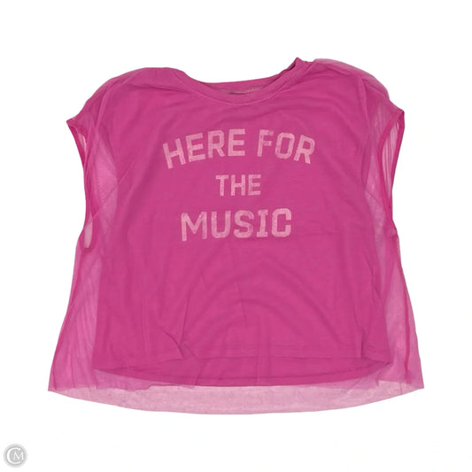 Top Short Sleeve By Pilcro In Pink, Size: M