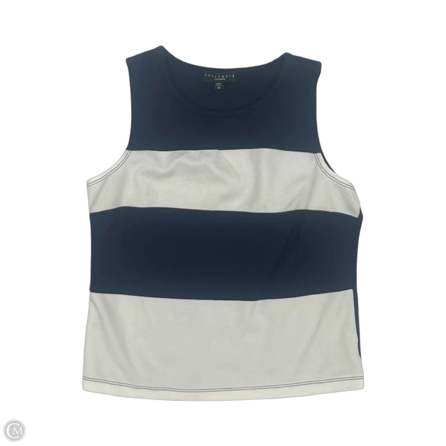 Top Sleeveless By Sanctuary In Blue & White, Size: M