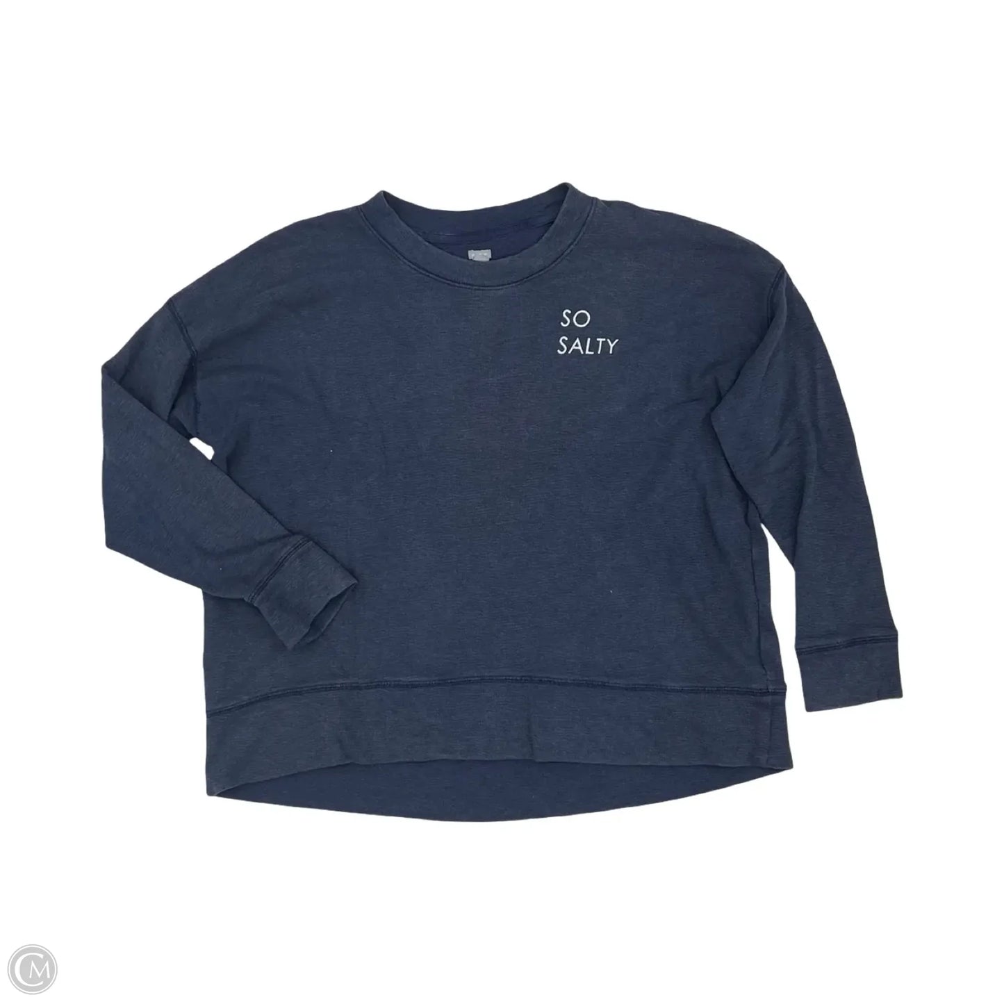 Top Long Sleeve By Aerie In Navy, Size: S