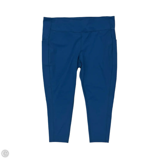 Athletic Leggings By Tek Gear In Blue, Size: 3x