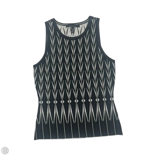 Blouse Sleeveless By White House Black Market In Black & White, Size: M