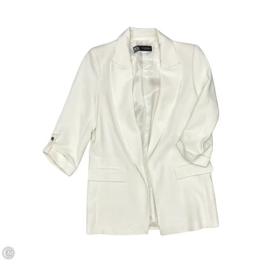 Blazer By Zara In White, Size: Xs