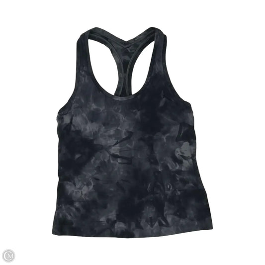 Athletic Tank Top By Lululemon In Black & Grey, Size: S