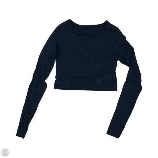 Athletic Top Long Sleeve Crewneck By Lululemon In Navy, Size: S
