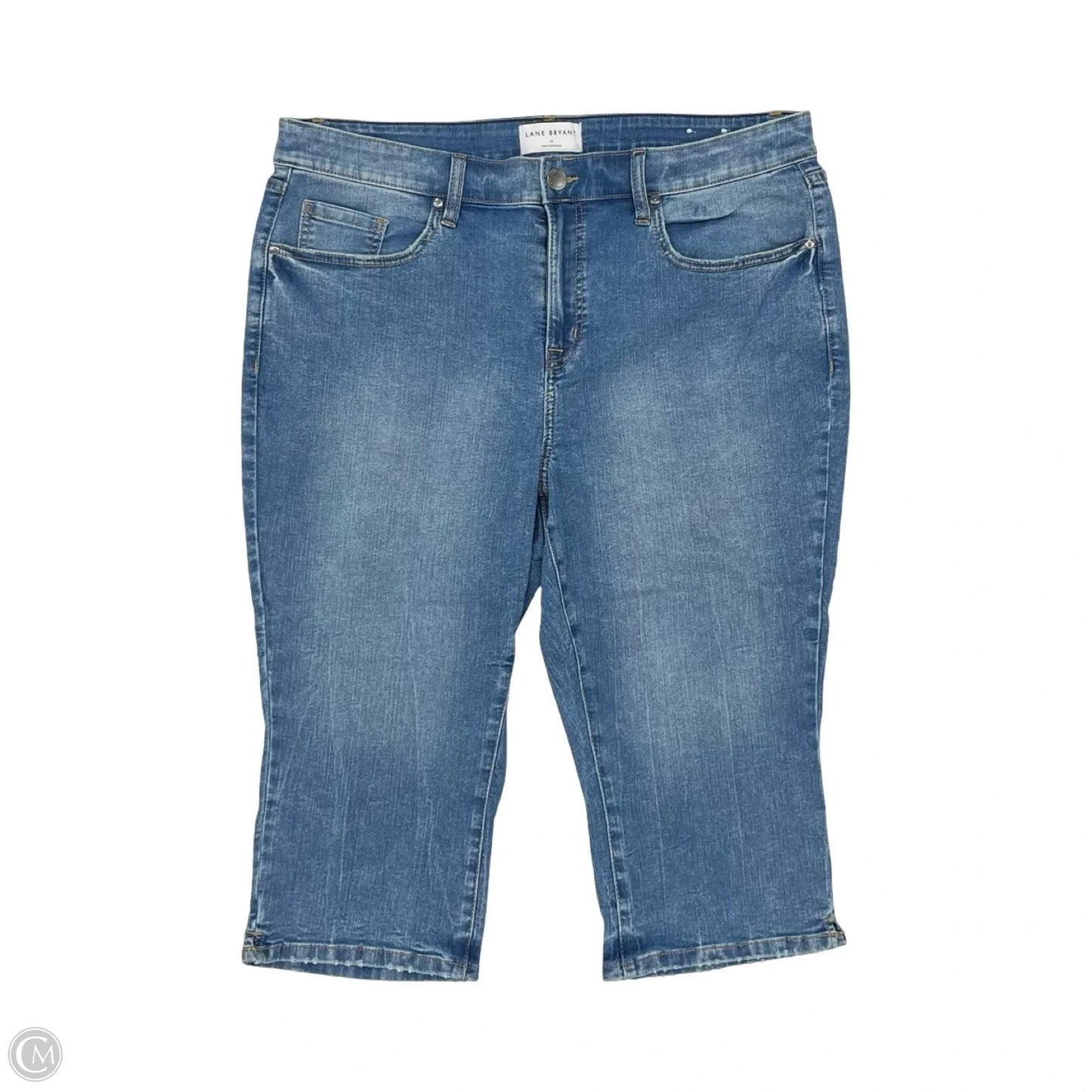 Jeans Cropped By Lane Bryant In Blue Denim, Size: 20