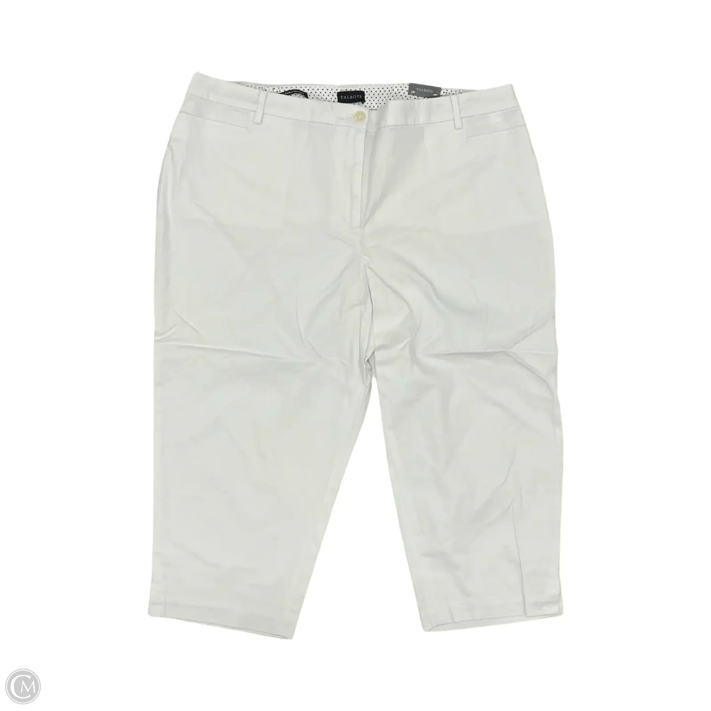 Pants Cropped By Talbots In White, Size: 20w