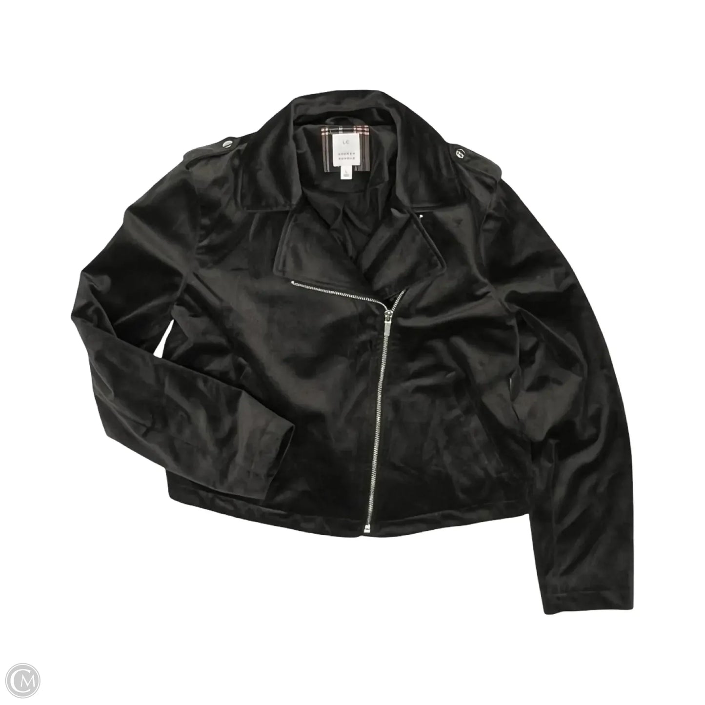 Jacket Moto By Lc Lauren Conrad In Grey, Size: L