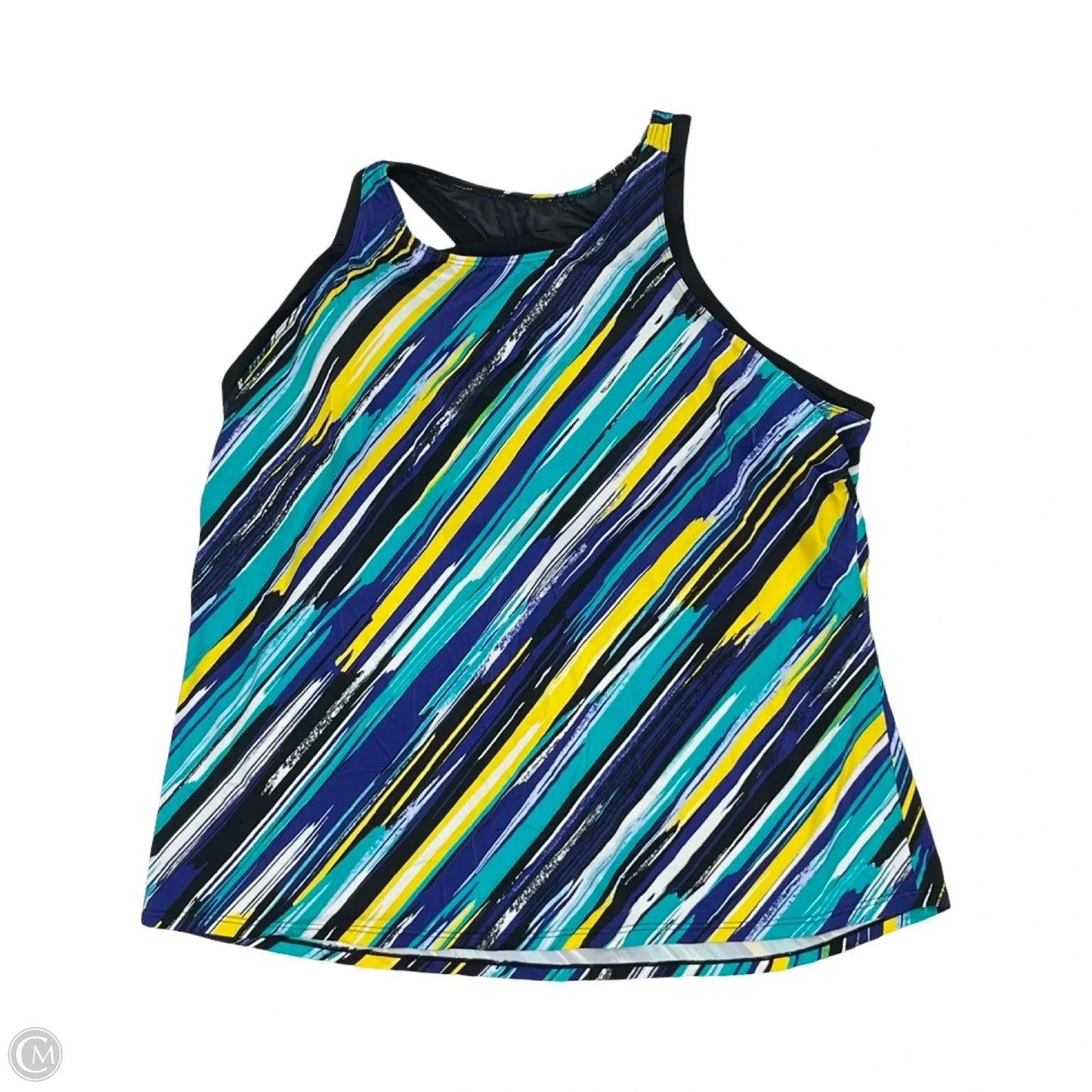Swimsuit Top By Clothes Mentor In Striped Pattern, Size: 26