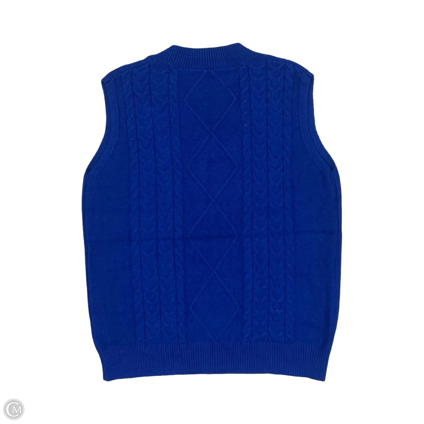 Vest Sweater By Cme In Blue, Size: L