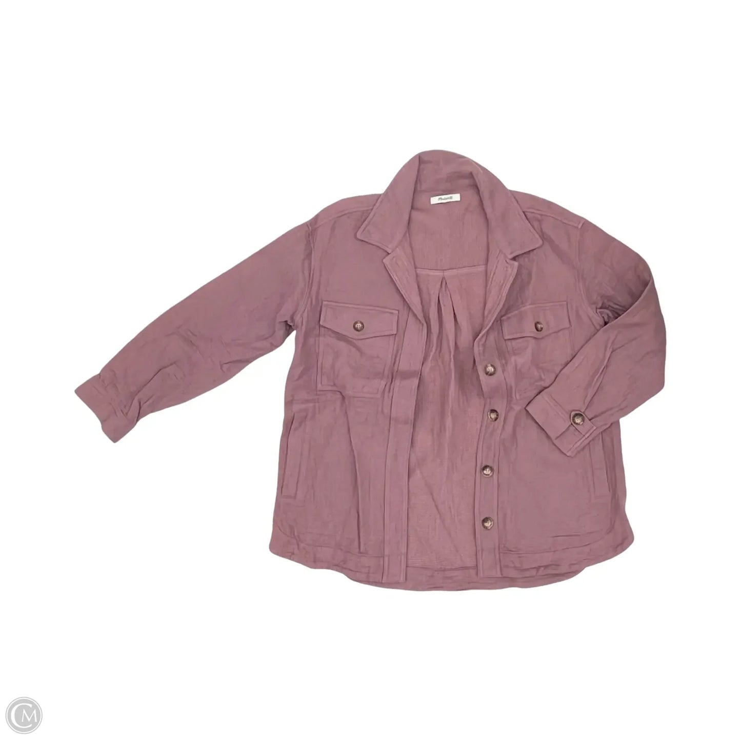 Jacket Shirt By Madewell In Mauve, Size: M