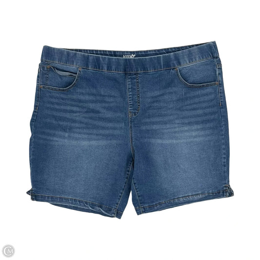 Shorts By Terra & Sky In Blue Denim, Size: 3x