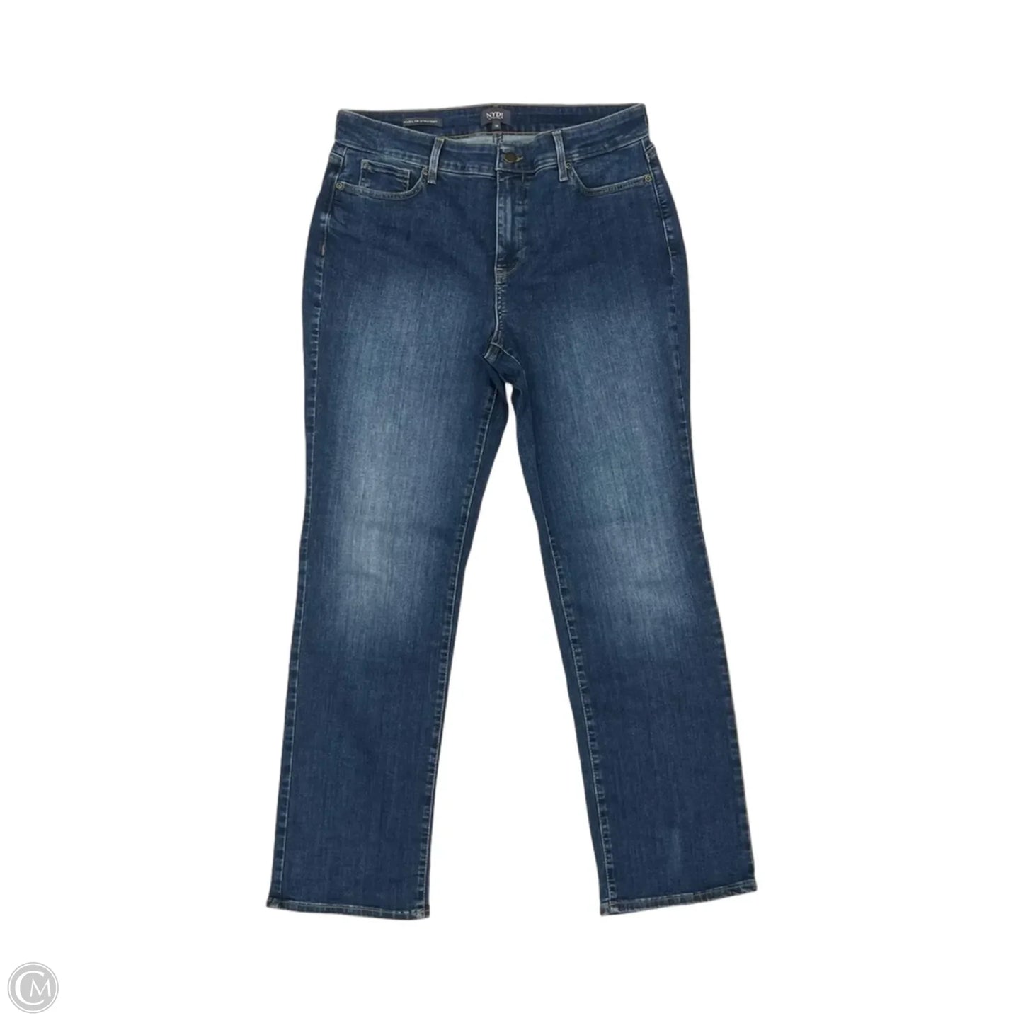Jeans Straight By Not Your Daughters Jeans In Blue Denim, Size: 12