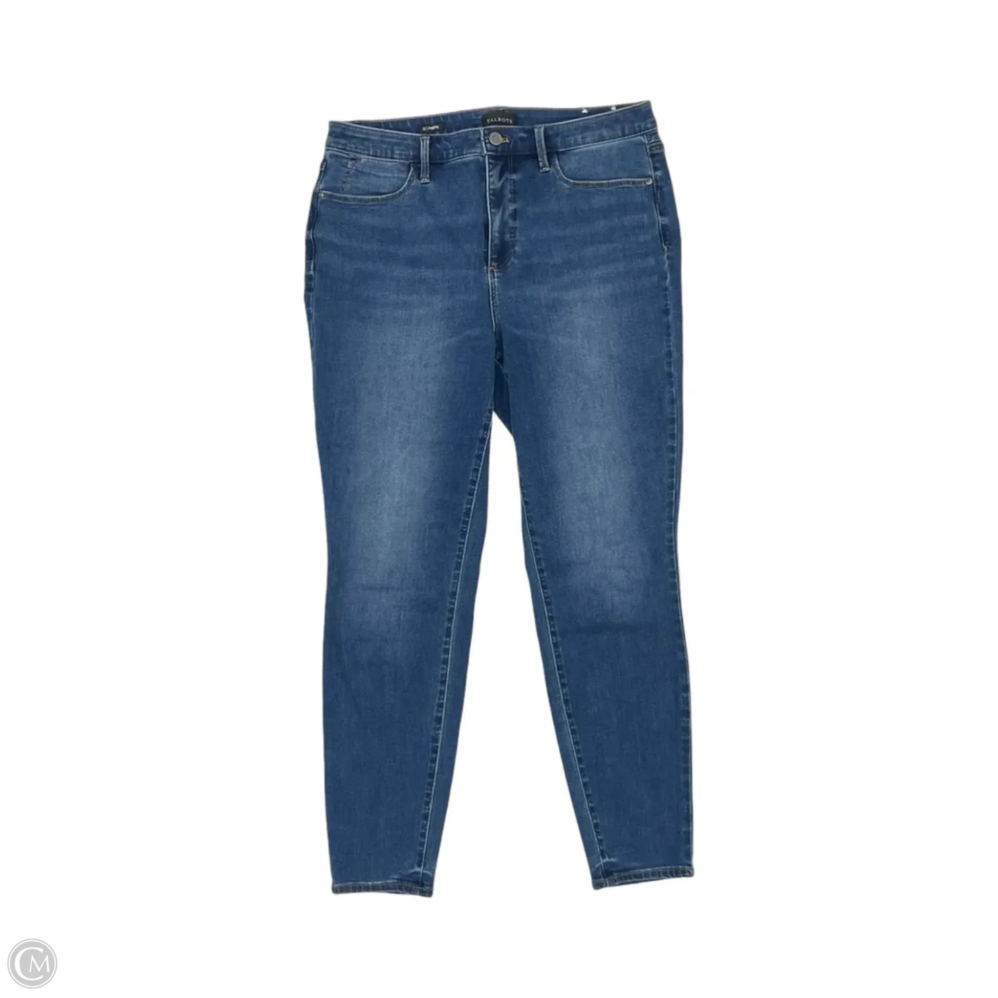 Jeans Skinny By Talbots In Blue Denim, Size: 12
