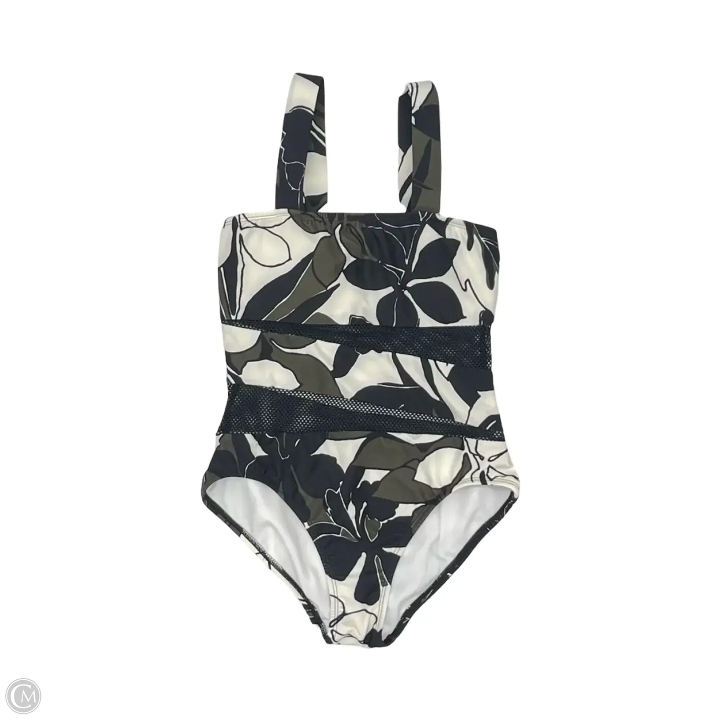 Swimsuit By Carmen Marc Valvo In Black & Green, Size: 8