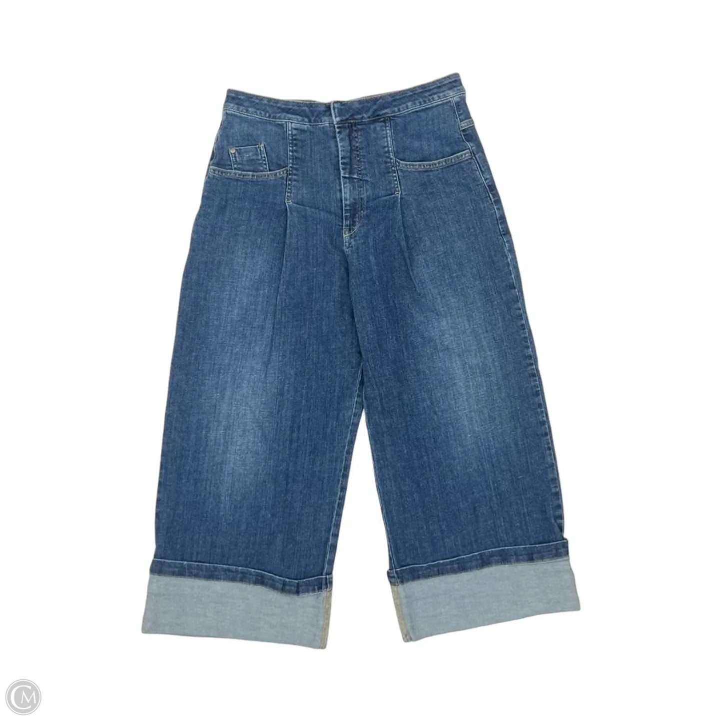 Jeans Wide Leg By Pilcro In Blue Denim, Size: 12