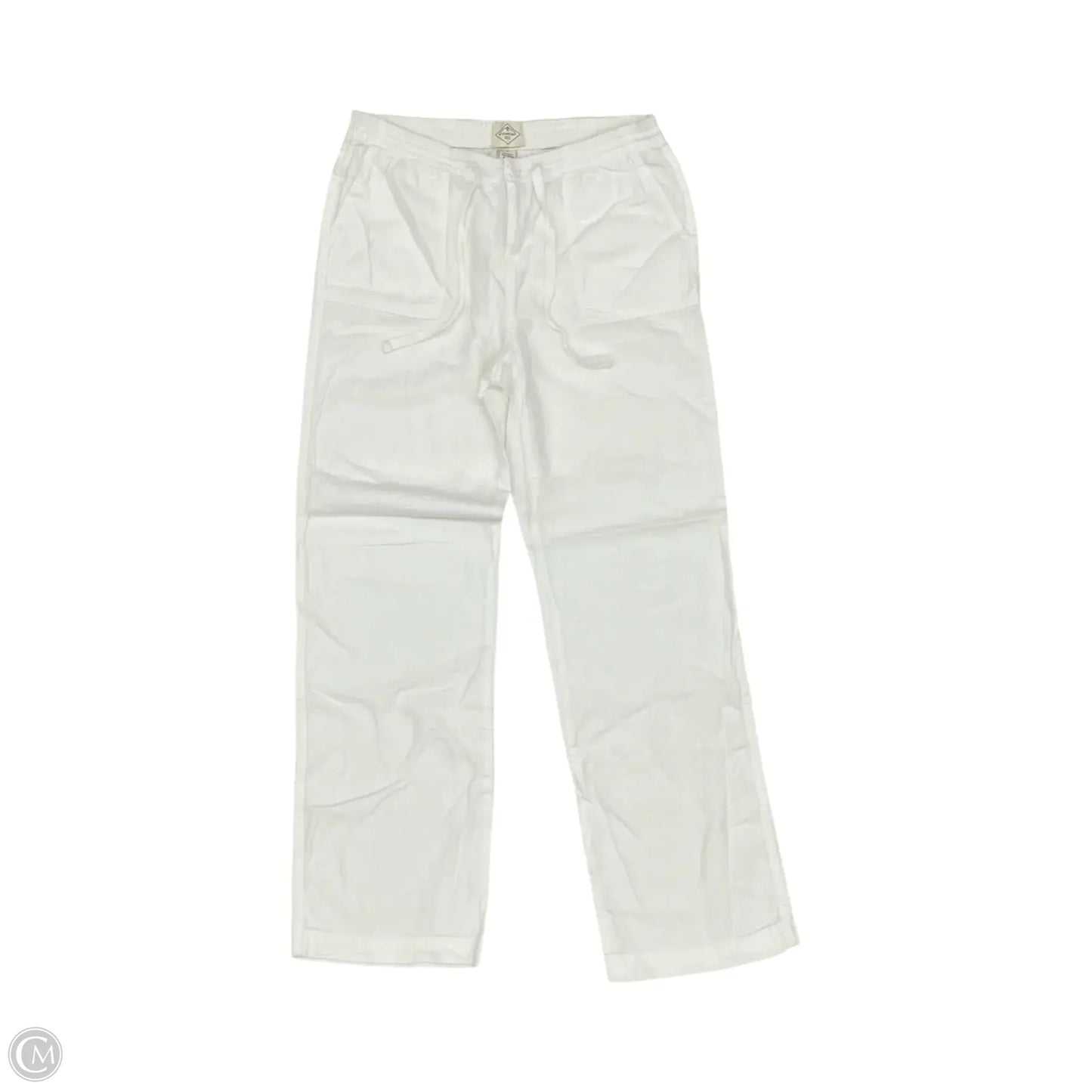 Pants Linen By St Johns Bay In White, Size: S