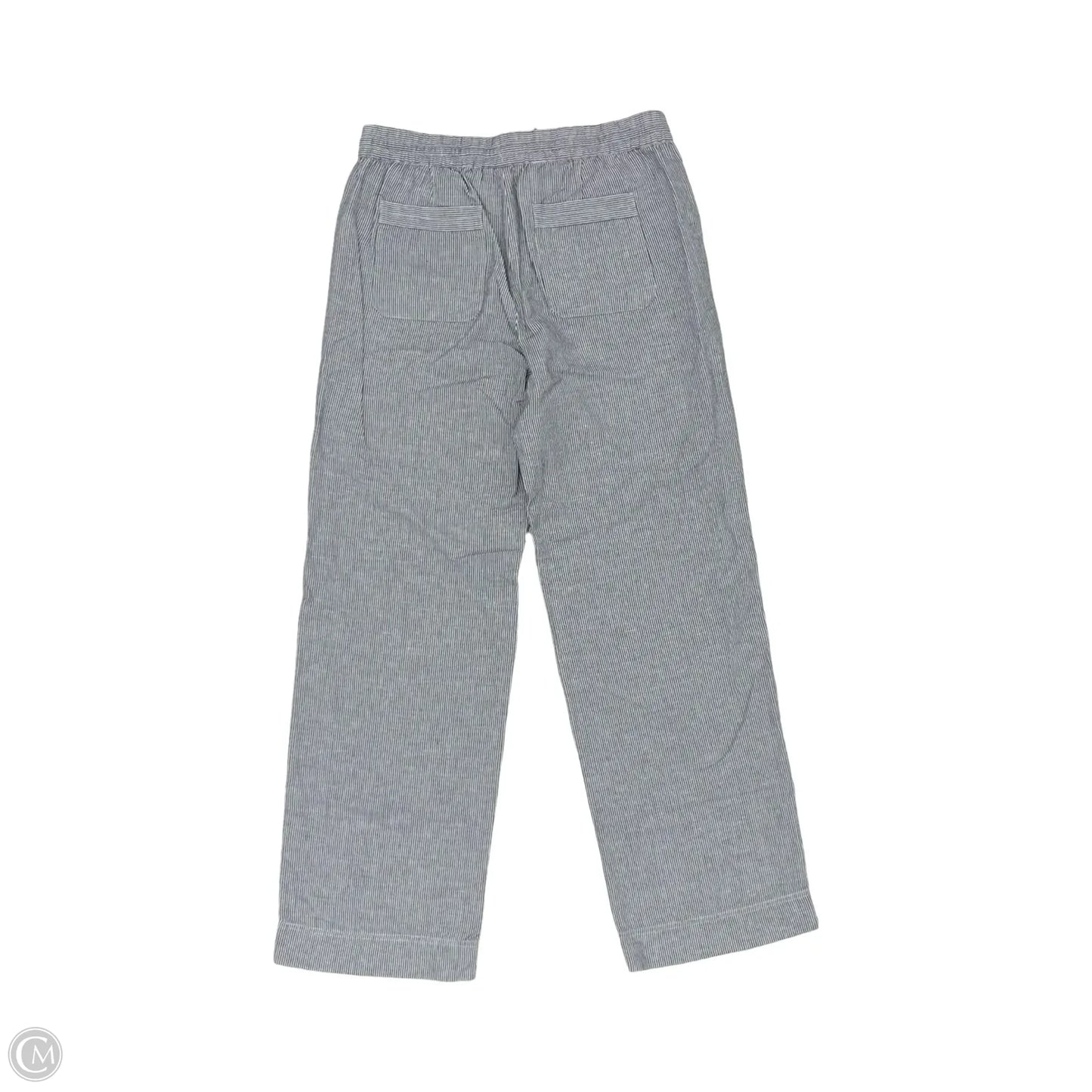 Pants Linen By Talbots In Blue & White, Size: 6