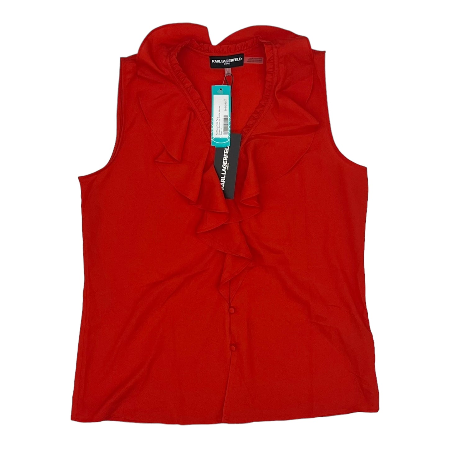 Red Blouse Sleeveless Karl Lagerfeld, Size S