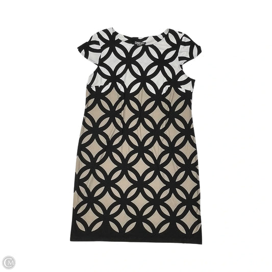 Dress Work By Roz And Ali In Black & Tan, Size: 16